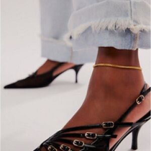Jeffrey Campbell Black Buckle Heels